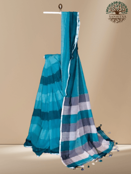 Aqua Blue / Sea Blue Soft Cotton with Checks