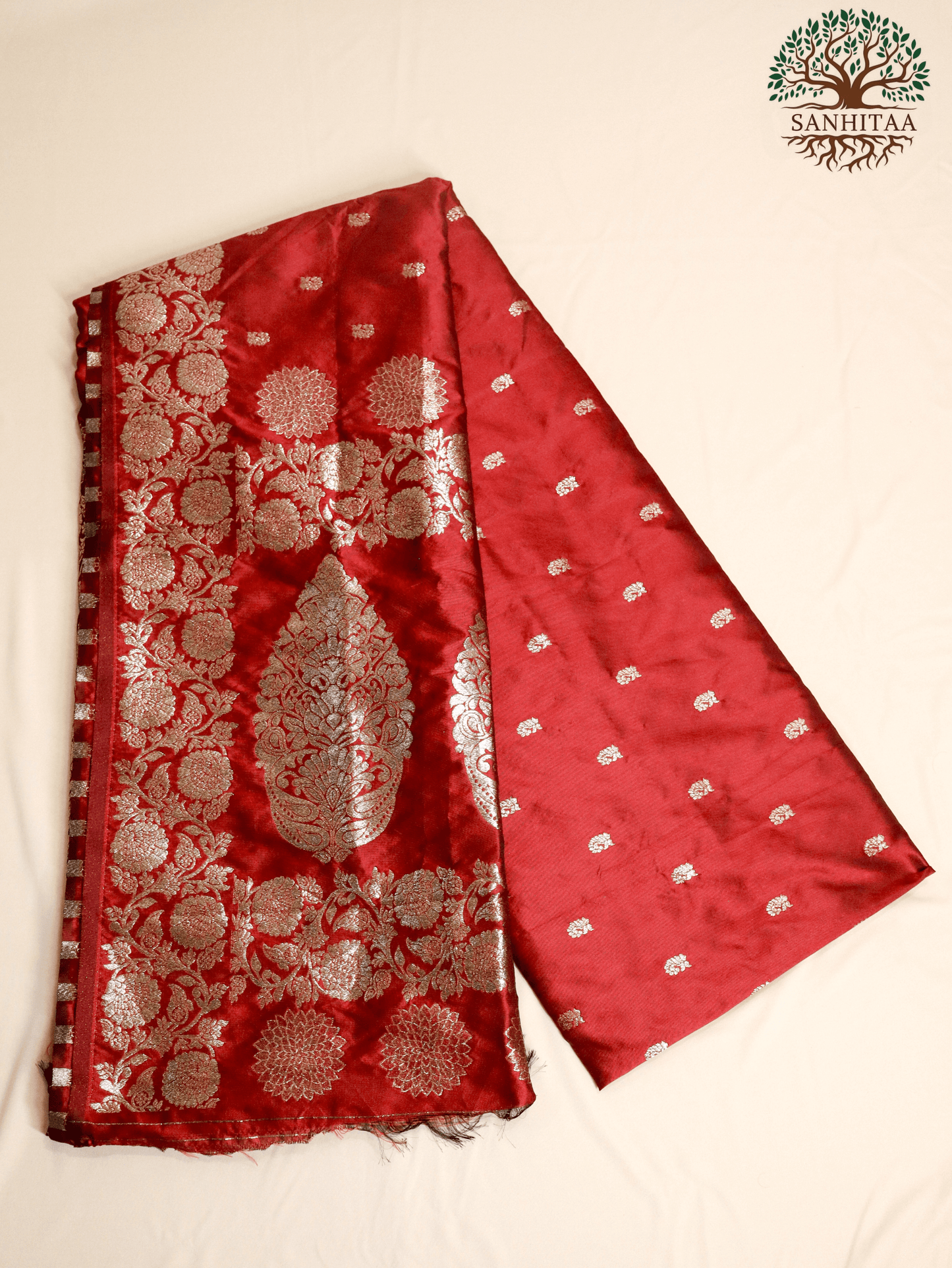 Hot Pink Banarasi Silk Saree