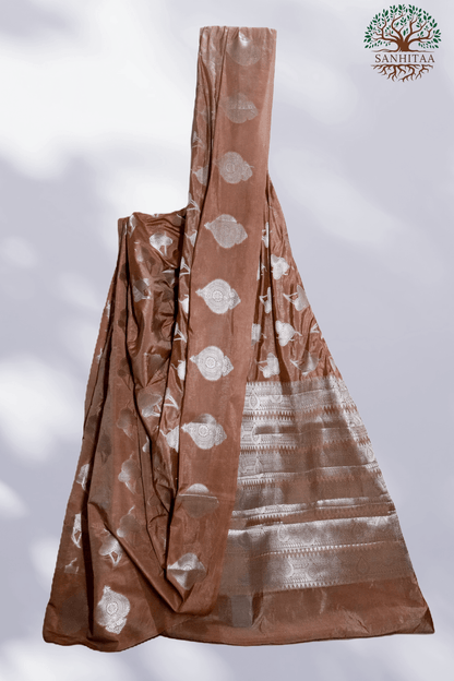 Brown Semi Katan Silk