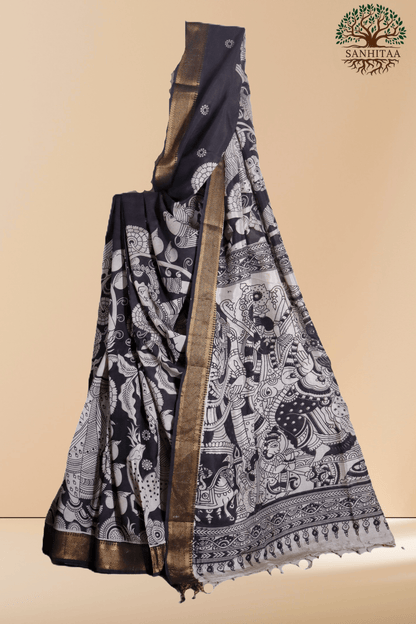 Monochrome Chennuri Silk