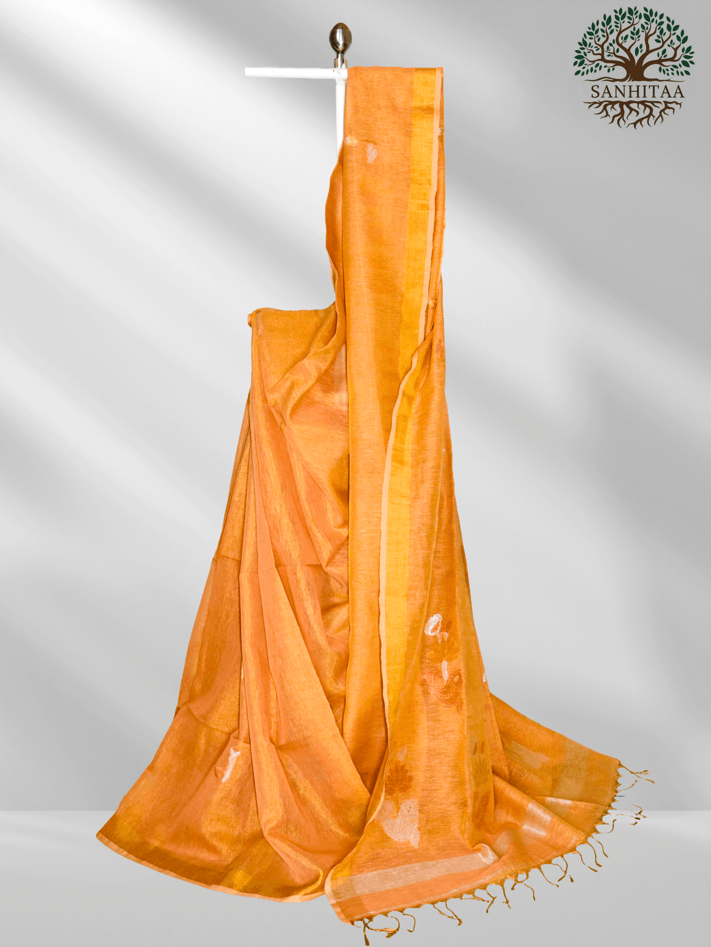 Golden Metallic Linen