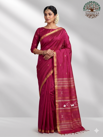 Brighter  Pink Cotton Bhujodi